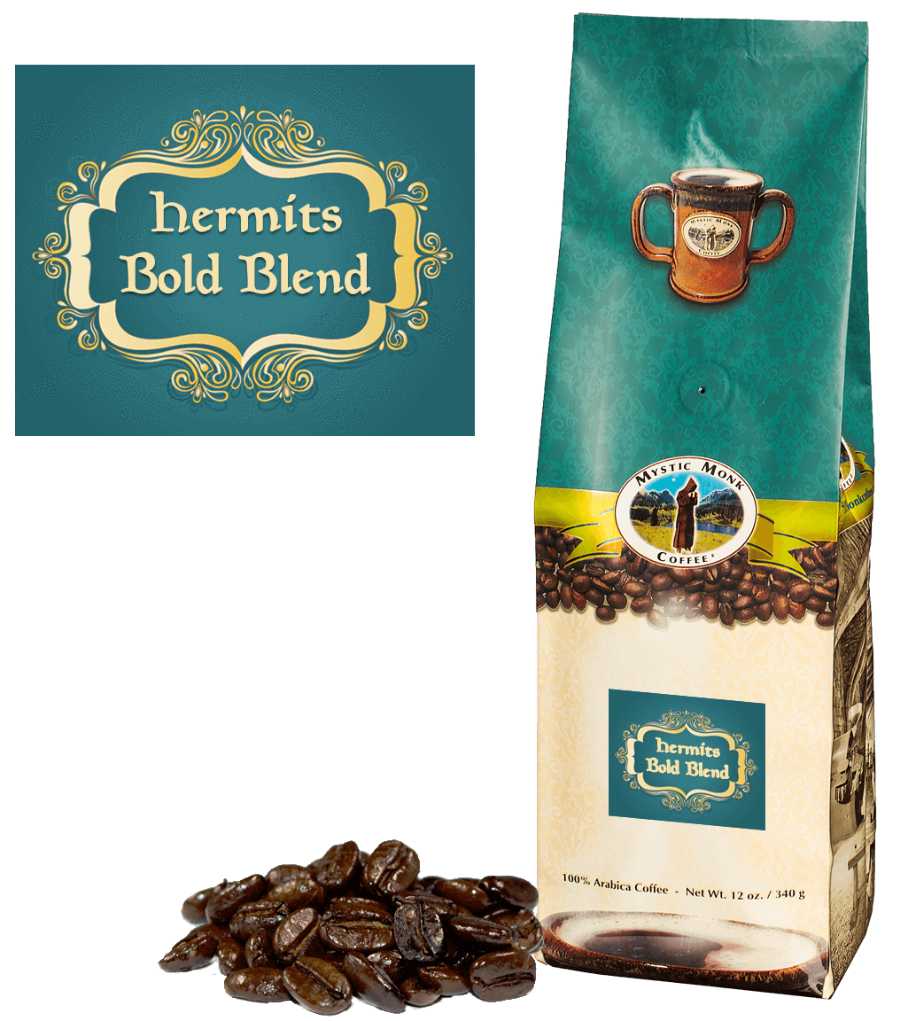 Hermits Bold Blend, Coffee - Mystic Monk Coffee