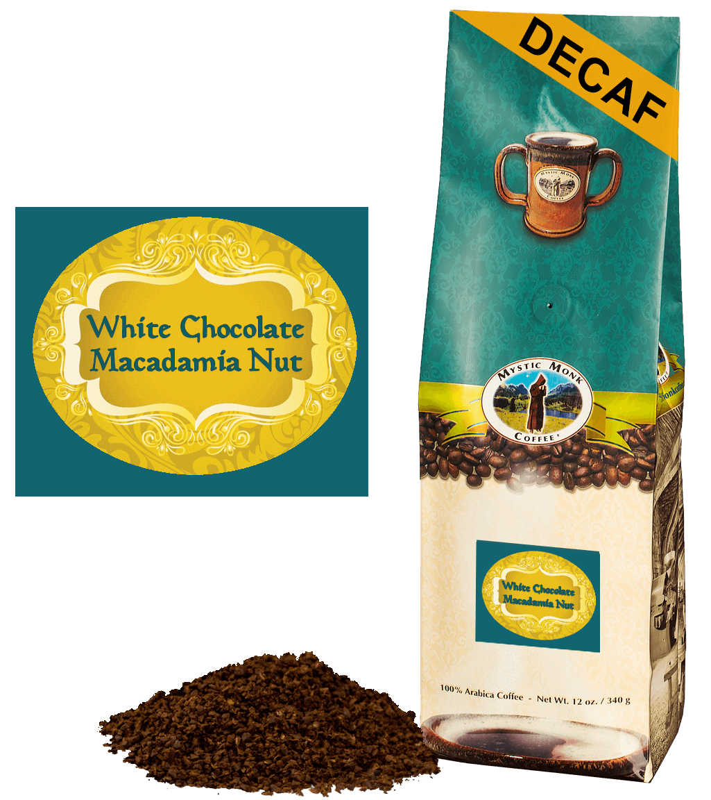 White Chocolate Macadamia Nut, Out of Stock Seasonal Coffee - Mystic Monk Coffee