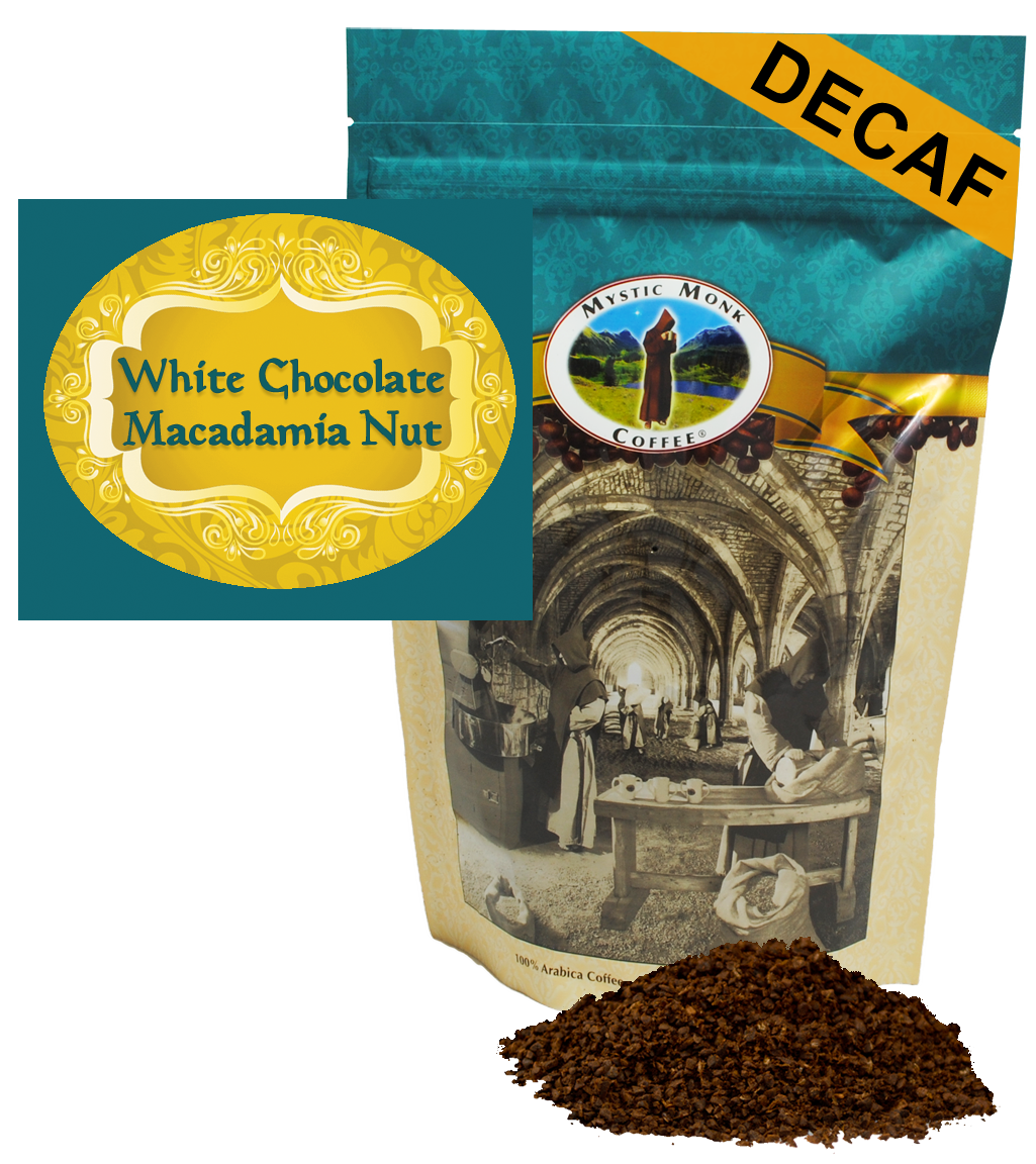 White Chocolate Macadamia Nut, Out of Stock Seasonal Coffee - Mystic Monk Coffee